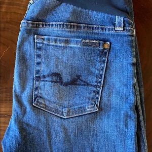 7 For All Mankind Maternity Jeans Size 28